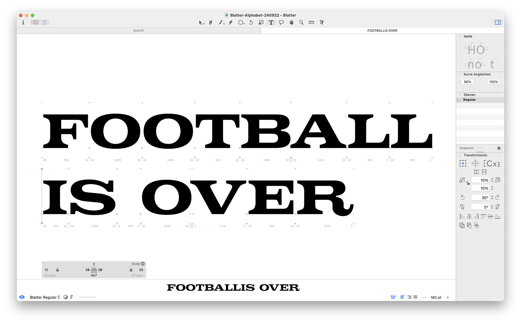 custom typeface design
